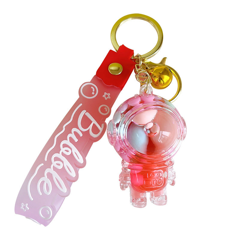 Wholesale Acrylic Astronaut Liquid Quicksand Key Chain